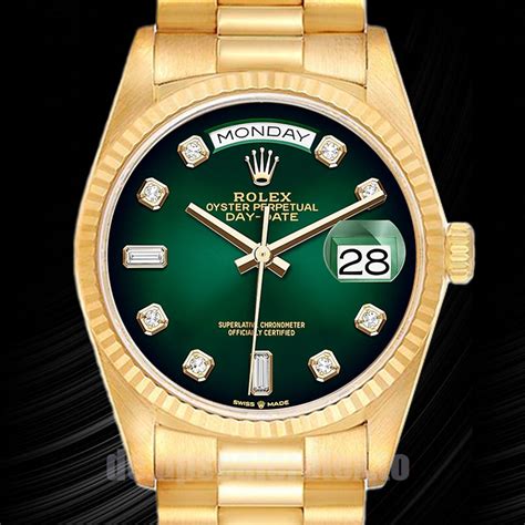 rolex d date grünes zifferblatt|Rolex zifferblatt umbré.